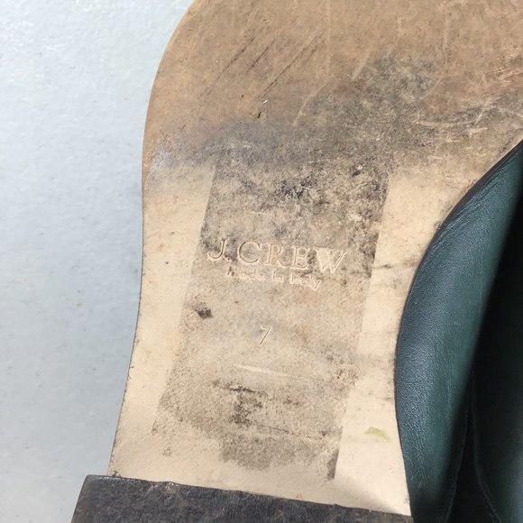 J. Crew Two Toned Oxfords Green/Grey  Size 7 - Picture 7 of 9